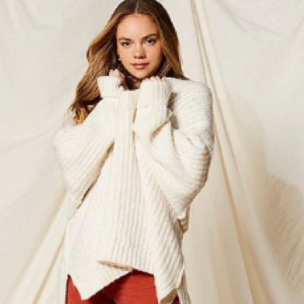 #33 New! Free People Blue Bell Chunky Oversized SweaterNWT - Picture 7 of 7